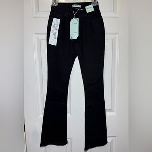 Black Bootcut Flare Jeans. Juniors size 1. NWT